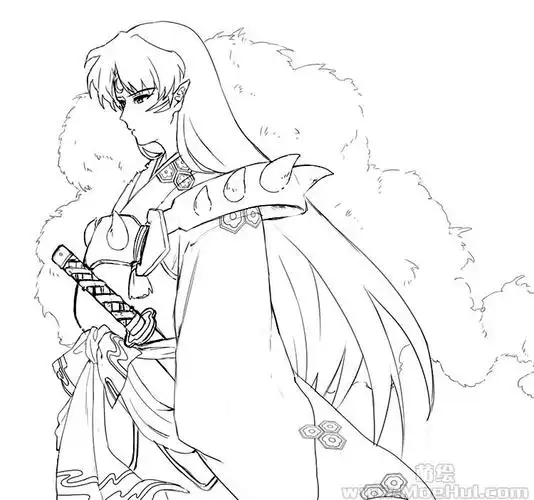 [新手练习线稿][犬夜叉]杀生丸[30p] | 萌绘