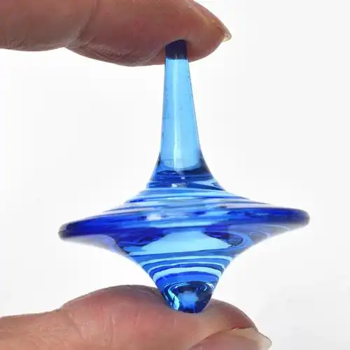 塑料亚克力水晶透明手转陀螺男孩子小女生游戏奖励礼物奖品礼品