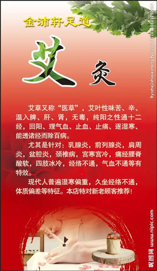 艾灸海报图片