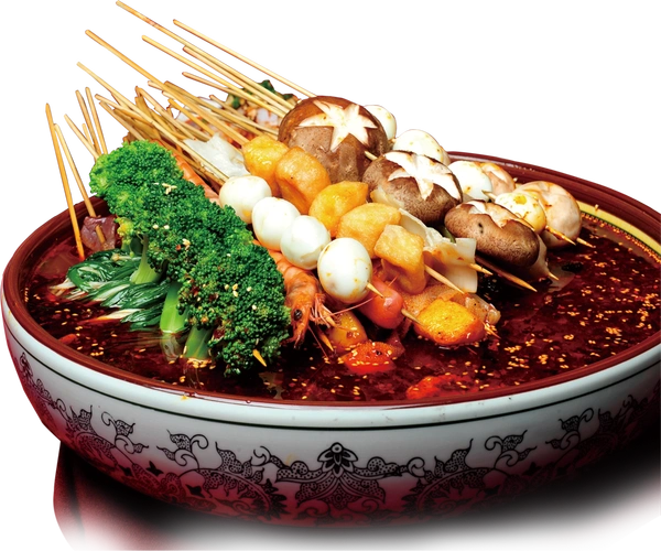 黑色创意时尚串串香海报