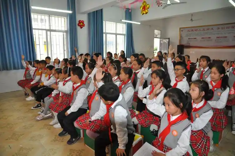 中国少年先锋队忠县花桥镇中心小学校工作委员会第一次代表大会胜利