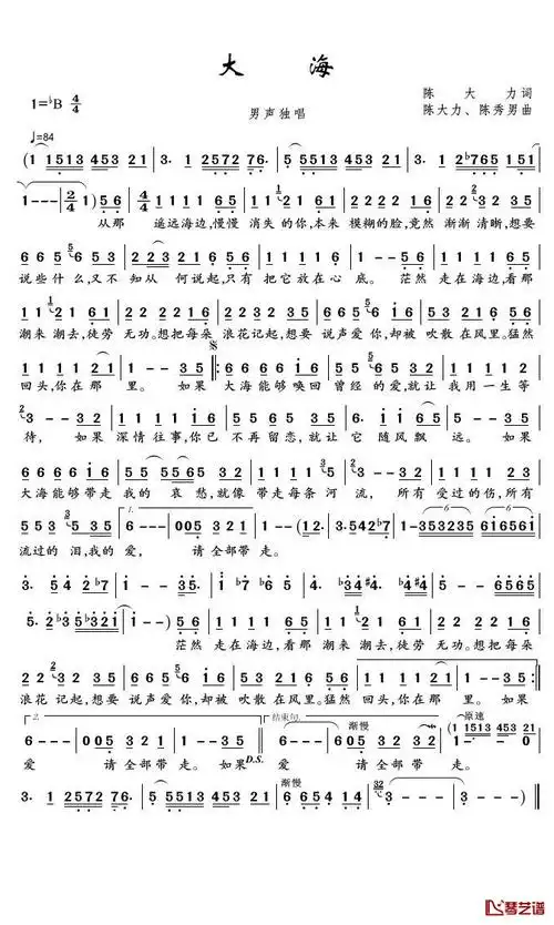 大海简谱 张雨生 一个短暂生命留下的经典歌曲,一切过不去的终将过去