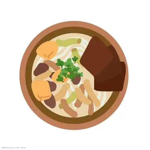 鸭血粉丝卡通插画