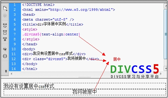 divcss字体居中实现div文字水平左右居中