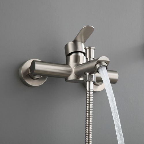 不锈钢淋浴混水开关暗装三联水龙头浴室花洒套装浴缸淋浴龙头