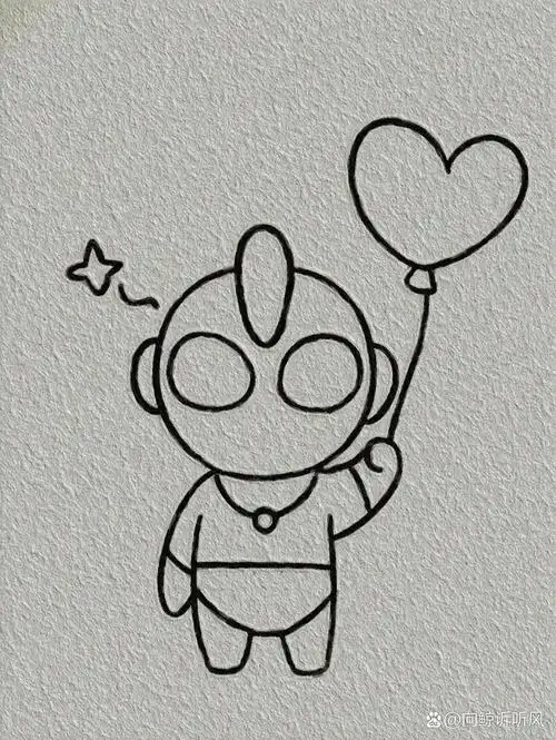 奥特曼简笔画教程 临摹