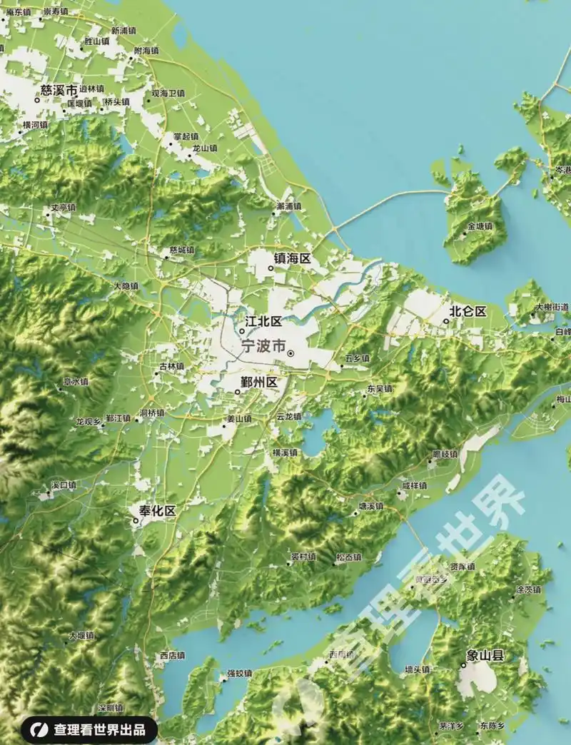 我们为你带来了一款12000*12000超高像素的3d地形图,让你在浙江的旅行
