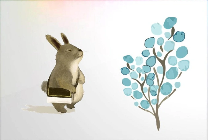 水彩卡通绘画ppt素材包-12张可爱水彩小动物ppt小插图 最新版 - jz5u