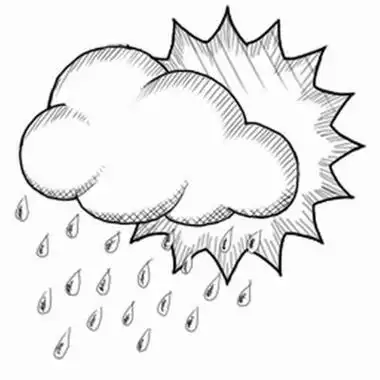 小学大雾天气简笔画