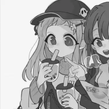 二次元黑白闺蜜头像114张_闺蜜姐妹女生头像_头像屋