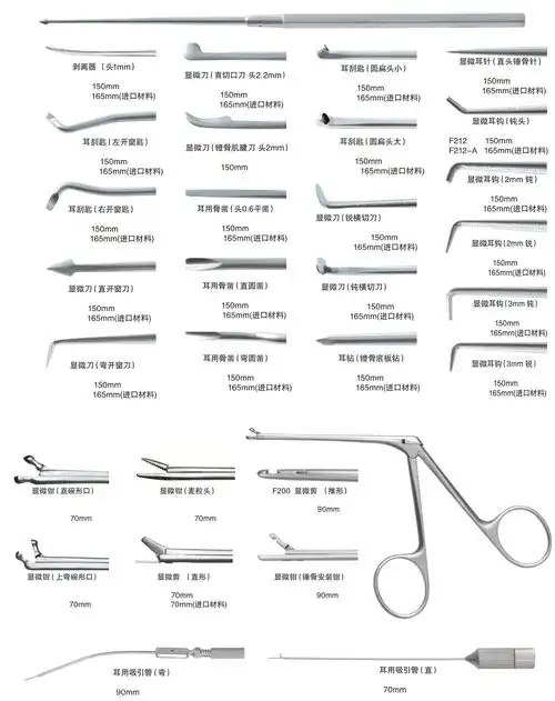中耳显微手术器械成套