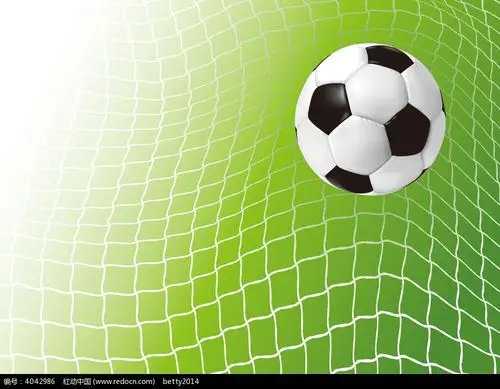 球网上的足球