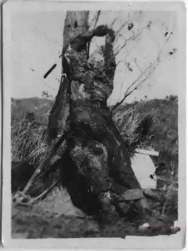 珍贵老照片黄继光烈士牺牲后的遗照