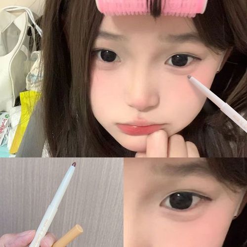 无辜幼态狗狗眼卧蚕笔哑光勾勒下至提亮二合一学生伪素颜超自然