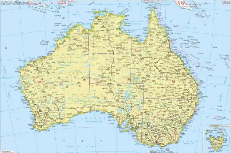 我想澳大利亚的全部地方,或者高清地图?高清澳大利亚地图