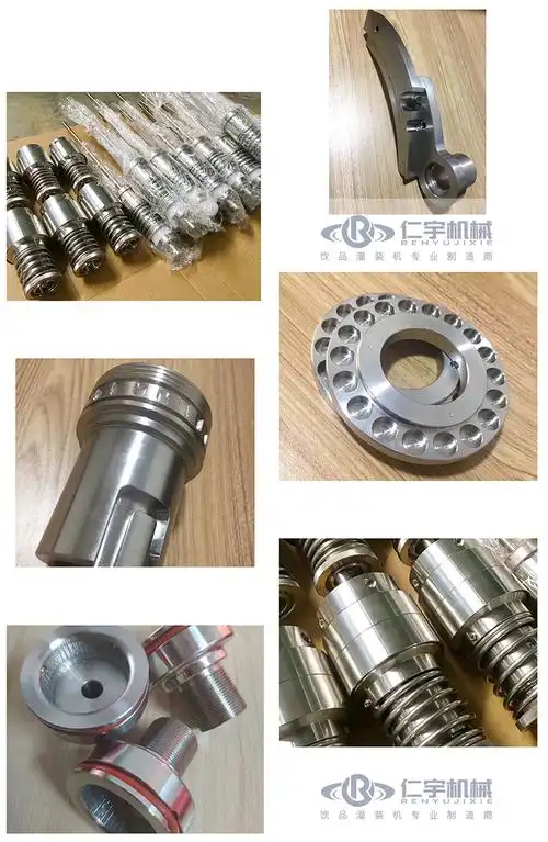 饮料三合一灌装机配件不锈钢旋盖头旋盖膜灌装阀零部件