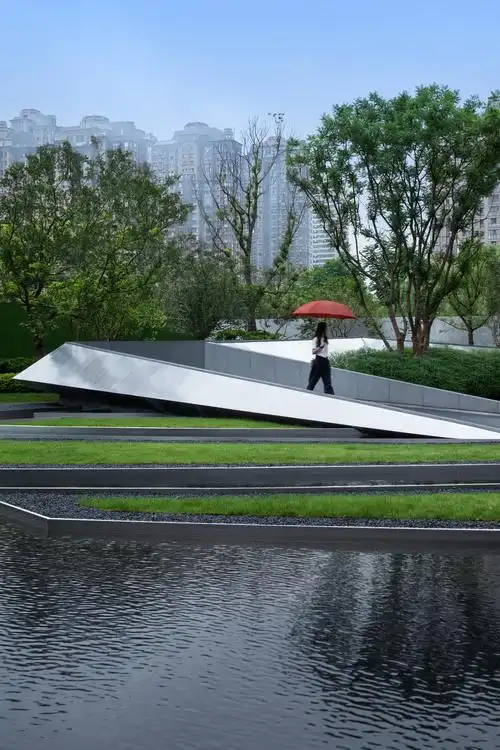 潮汐间的天空之镜——绿城 南通诚园 示范区 景观设计 /  zsd卓时设计
