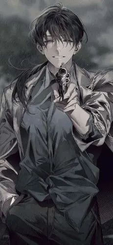 黑色/暗黑/美男_手机壁纸_动漫卡通手机壁纸_我要个性网