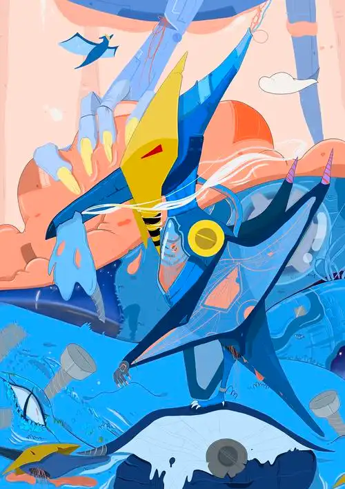 《未来世界》|插画|创作习作|乐乐不吃了 - 原创作品 - 站酷 (zcool)