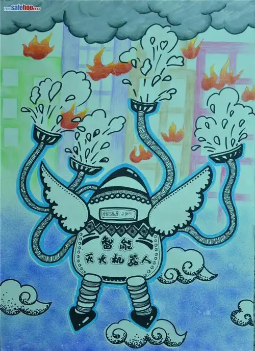 绘画作品:智能机器人