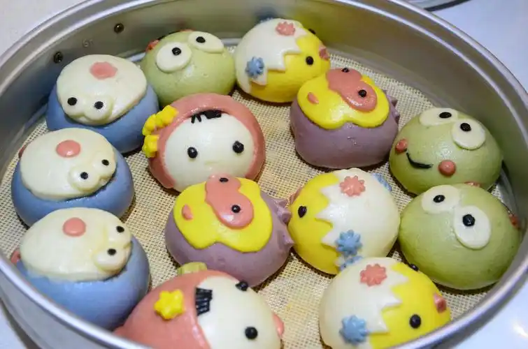 野馒小姐手工卡通馒头