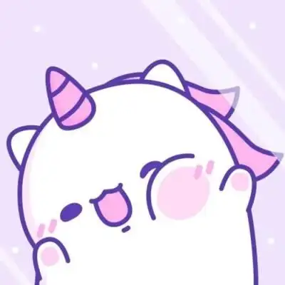 可爱独角兽情侣头像,粉蓝