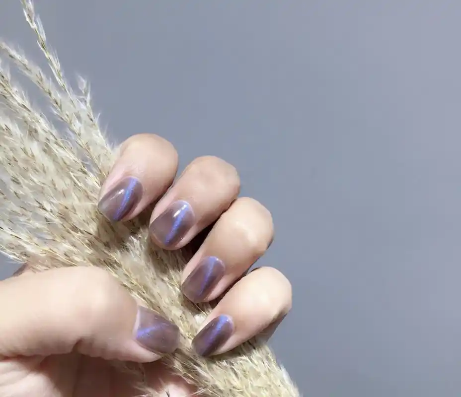 原创清新透亮的初夏猫眼美甲合集宝石般的光芒让你的指尖更优雅