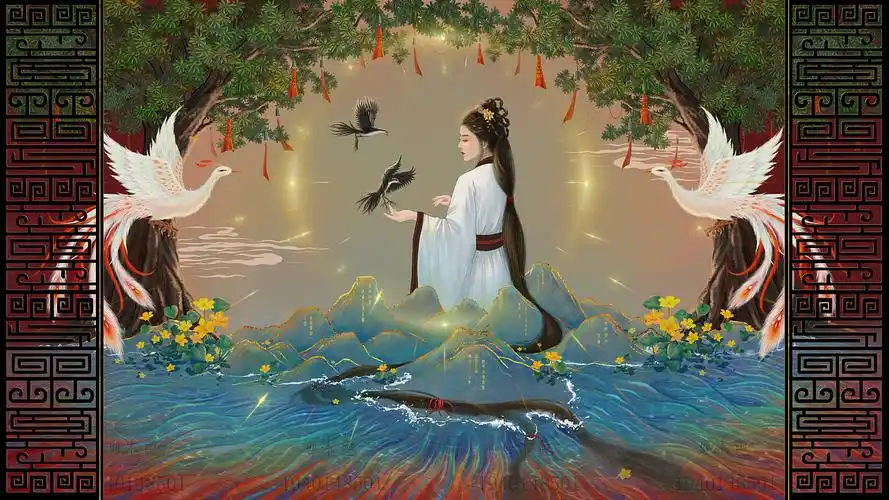 关雎|插画|商业插画|沐色爱画画 - 原创作品 - 站酷 (zcool)