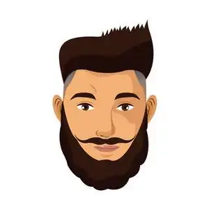 肖像的男人胡子的头发样式胡子照片