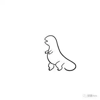 哥斯拉简笔画哥斯拉简笔画霸气又简单