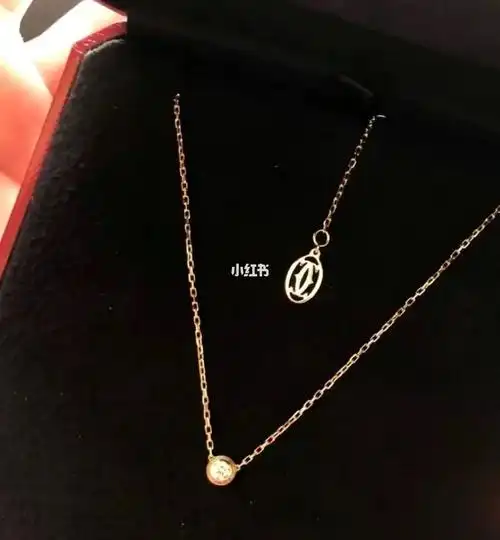 卡地亚18k金钻石项链