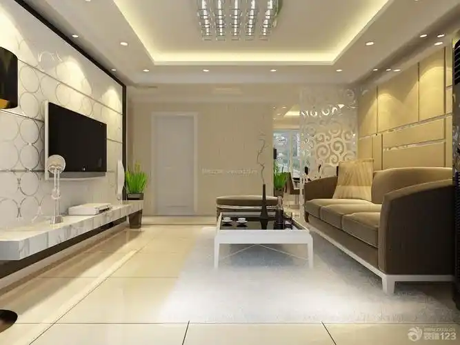 石家庄同祥城现代风格146平米装修效果图案例