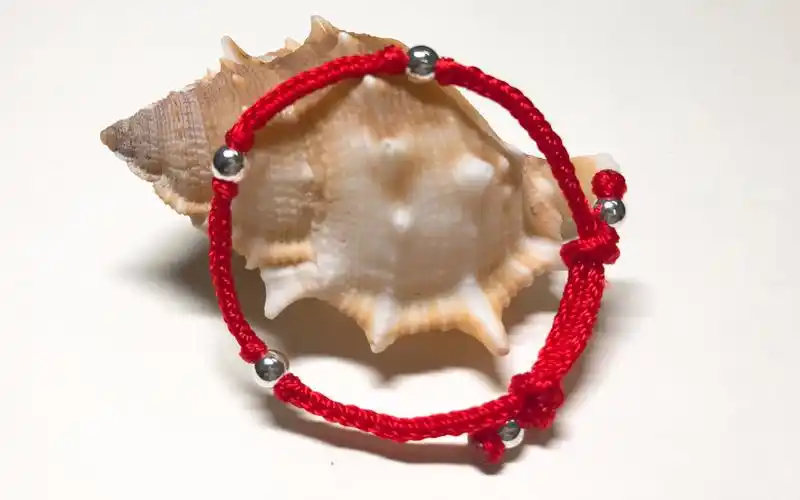 编绳小圆满宝宝素银手链