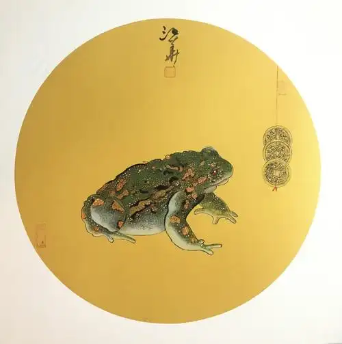 戏金蟾, 陈江华, 2020年纸张国画 | 衍艺圈 - topart.