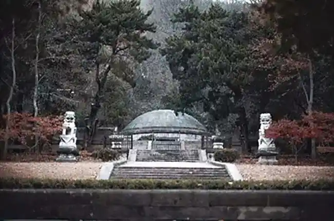 1951年7个老农刨开戴笠墓开棺后发现有烧焦的残骨九龙剑一把