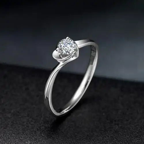 爱情甜心简约款pt950铂金戒托