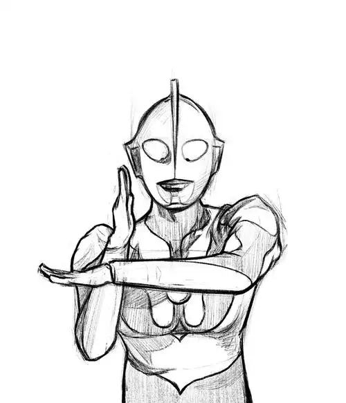 厚涂练习初代奥特曼