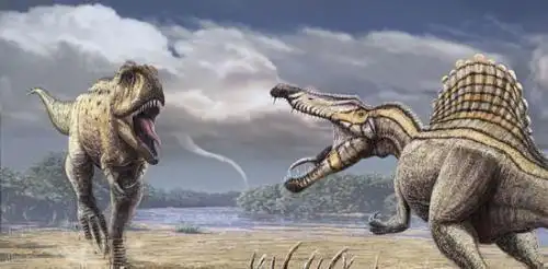 棘龙vs霸王龙, 谁才是真正的陆地霸主! 鲨齿龙有话要说_网易订阅