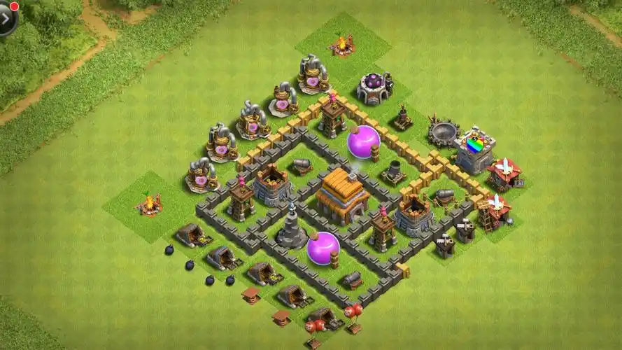 部落冲突5本这个阵好不好