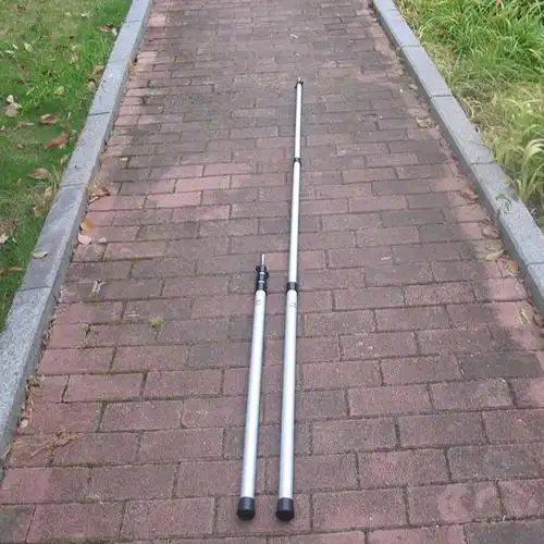 户外用品 帐篷门厅支架 可调节天幕支撑杆 三节伸缩铝管_不打折现价