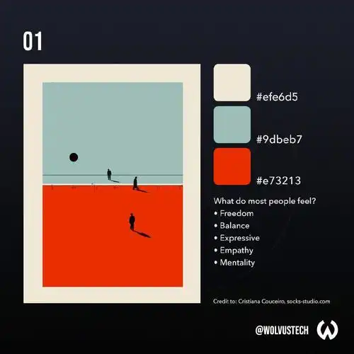 一组三色配色方案参考