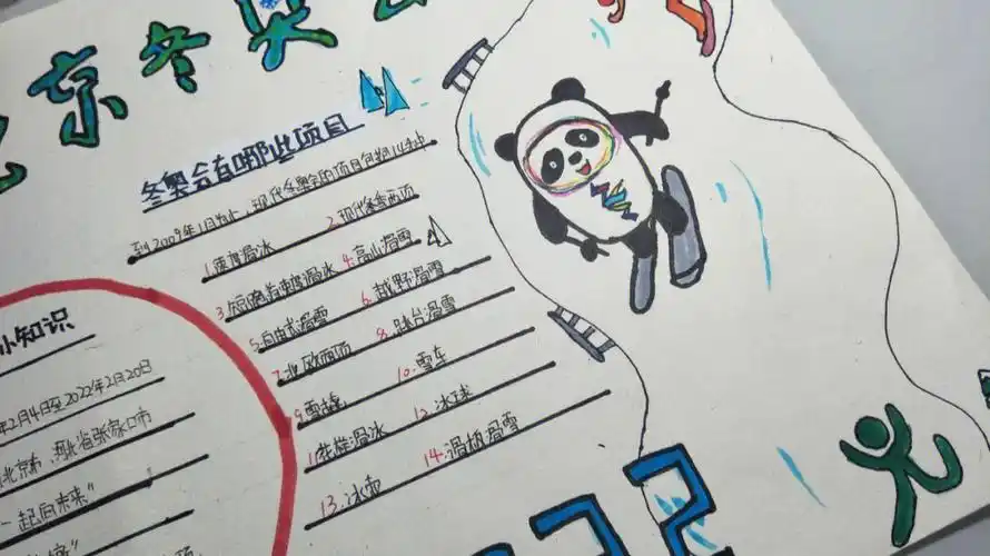 喜欢的可以拿图,求赞#手抄报  #奥运会  #小学生手抄报