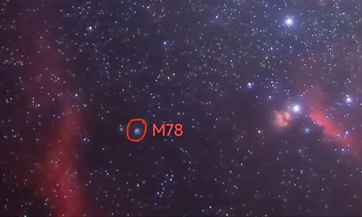 翻了一下以前的照片也拍到过一次m78星云下次一定用望远镜拍一下