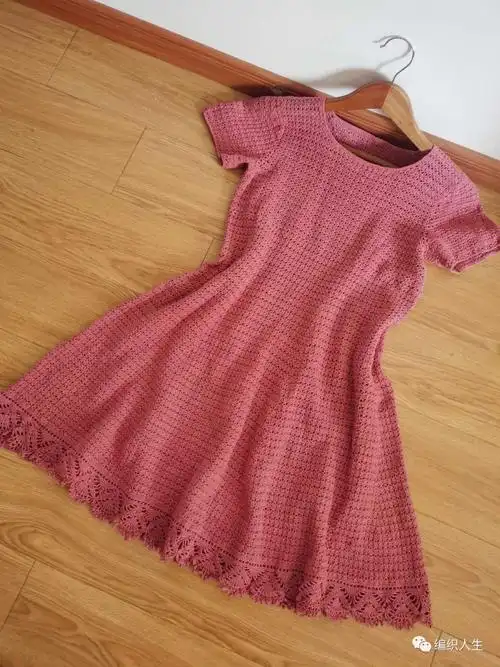 连衣裙钩针图解