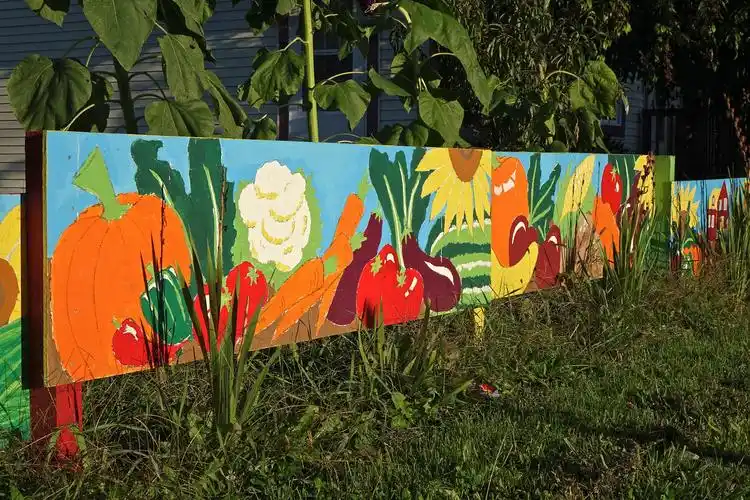 农场墙体蔬菜水果墙体彩绘墙绘壁画-我爱墙绘网