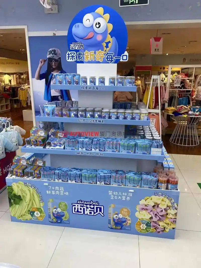 终端陈列物料-地堆美陈提升销量神器#食品货架 - 抖音