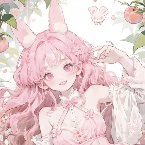 粉色系可爱动漫女头_侵权_网络_图片