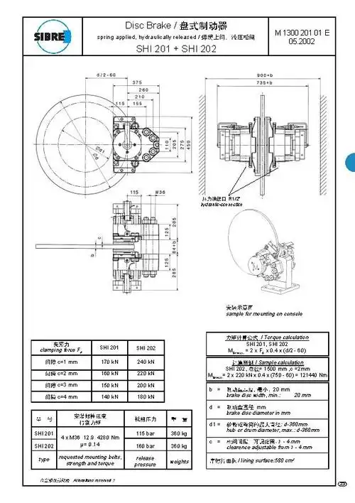 shi型盘式制动器