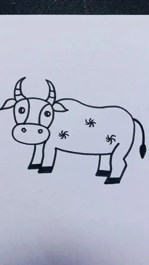 简笔画#简笔画牛