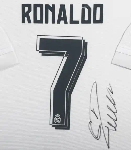 【权威提供】c罗亲笔签名 15-16赛季皇家马德里主场球衣